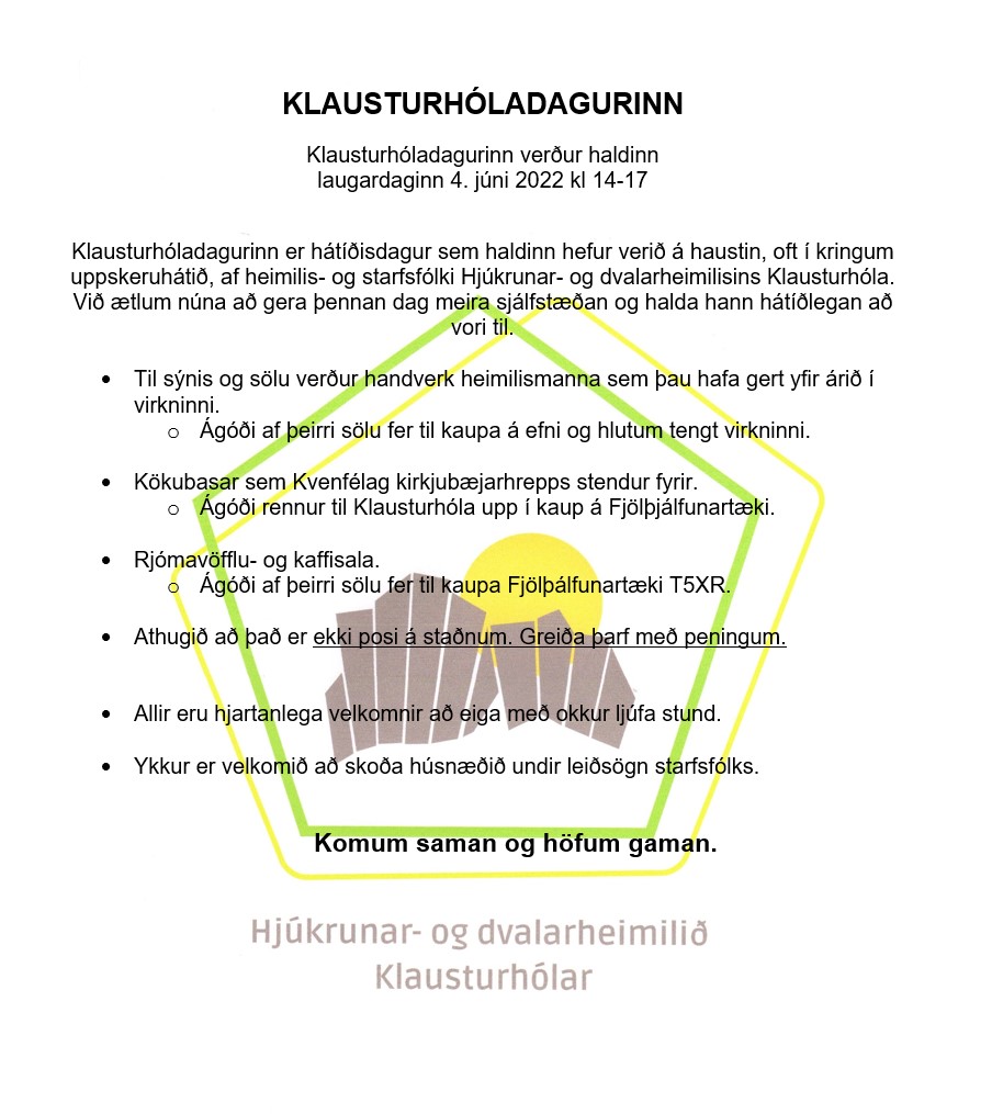 Klausturhóladagur 2022