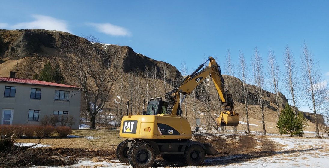 Læknisbústaðurinn á Kirkjubæjarklaustri stendur á stórri lóð sem nú hefur verið ákveðið að nýta undi…