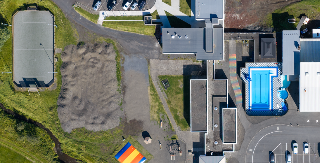 Heiti potturinn í sundlauginni er bilaður