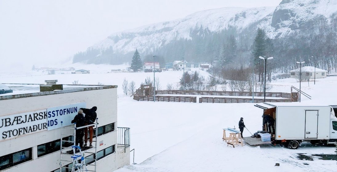 Kirkjubæjarskóli tekur stakkaskiptum (Ljósm. LM)