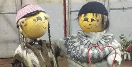 Hjónin kátu sem fengu 1. verðlaun  (Ljósm. Gunnar Erlendsson)