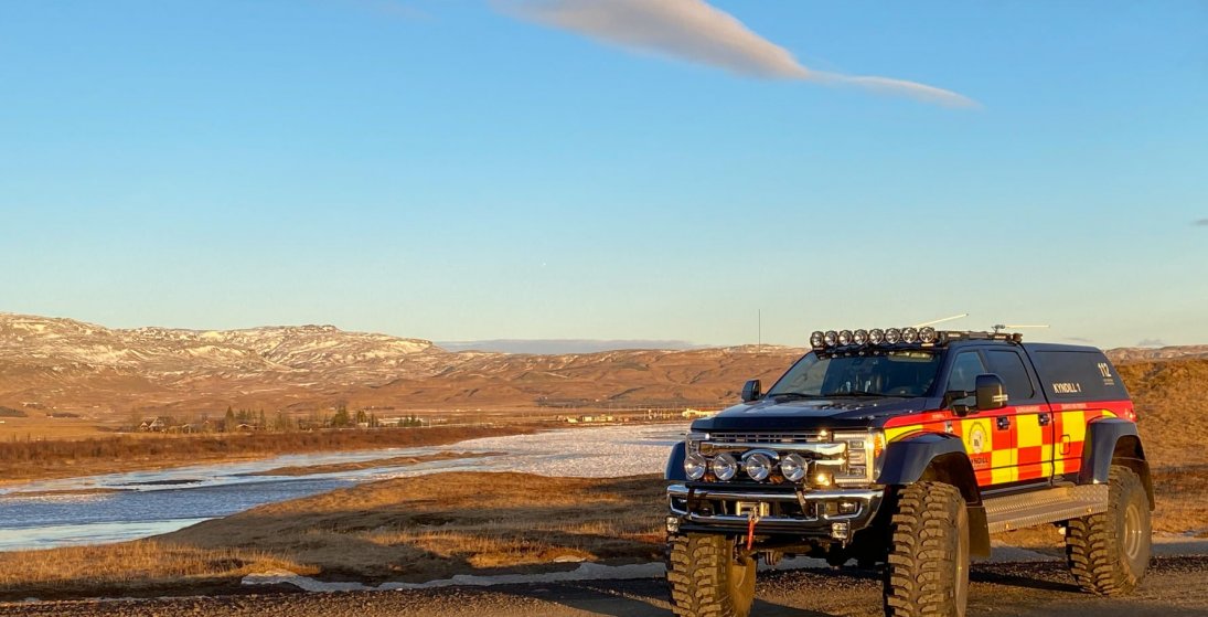 Nýr bíll björgunarsveitarinnar Kyndils