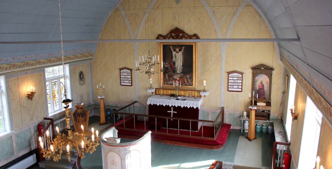 Messað verður í Prestsbakkakirkju þriðjudaginn 9. nóvember 2021 (Ljósm. LM)