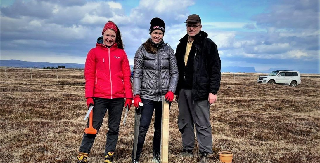 Rannveig Ólafsdóttir frá Náttúrustofu Suðausturlands, Elín Erla Káradóttir sumarstarfsmaður Náttúrus…
