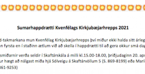 Happdrætti/ Lottery