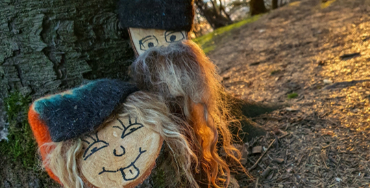 Ævintýraverur í skóginum (Mynd: Fanney Gunnarsdóttir)