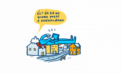 Í nýju sveitarfélagi er hugmyndin að starfsfólkið geti búið hvar sem er innan sveitarfélagsins. (Tei…