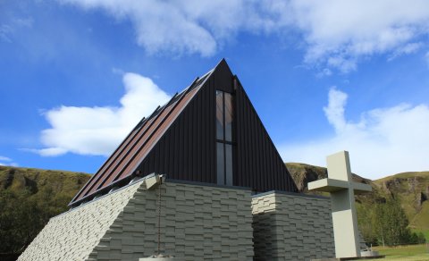 Messa í Minningarkapellu Sr. Jóns Steingrímssonar (Ljósm. LM)