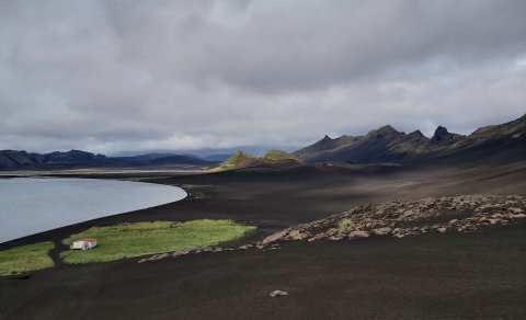 Það eru víðátturmiklir afréttir í Skaftárhreppi. Hér er mynd af afrétti Skaftártungumanna. (Ljósm. L…