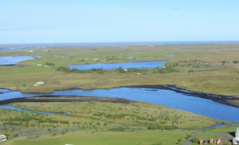 Hæðargarðsvatn í Landbroti (Ljósm. LM)
