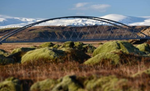 Nýja brúin yfir Eldvatnið við Ása í Skaftártungu (Ljósm. Hasse)