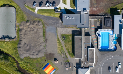 Heiti potturinn í sundlauginni er bilaður