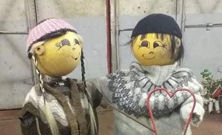 Hjónin kátu sem fengu 1. verðlaun  (Ljósm. Gunnar Erlendsson)