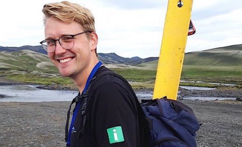 Landvörður að störfum. (Ljósm. Benedikt Traustason)