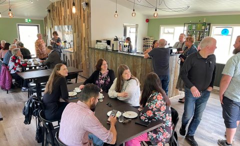 Salurinn á efri hæð hússins hefur tekið stakkaskiptum (Ljósm. Roberto)