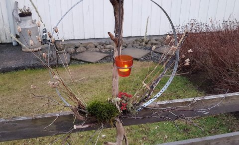 Útilistaverk frá Sigrúnu og Jonna á Prestbakka.