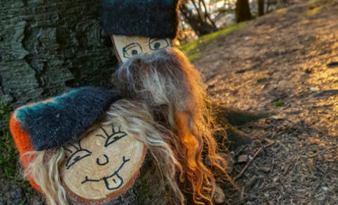 Ævintýraverur í skóginum (Mynd: Fanney Gunnarsdóttir)